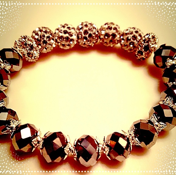 Silver Stretch Sparkle Bracelet - Picture 2 of 2